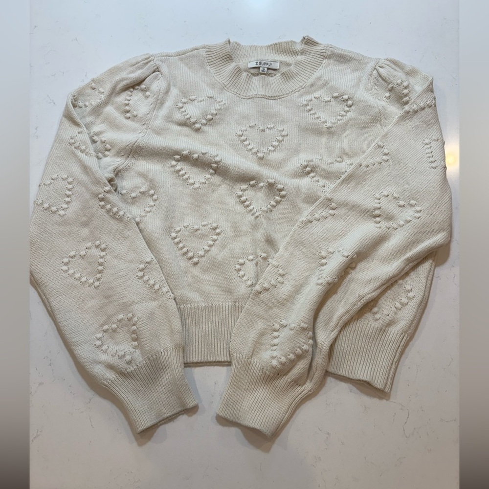 Z Supply Ivory Knit Sweater
